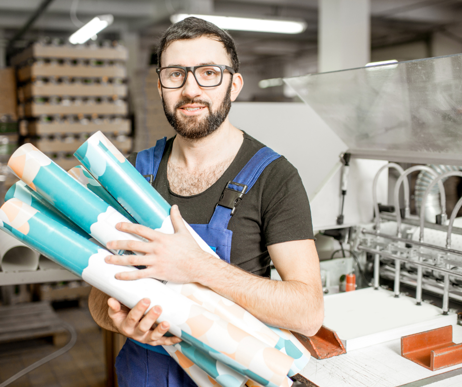 Machine operator in drukkerij