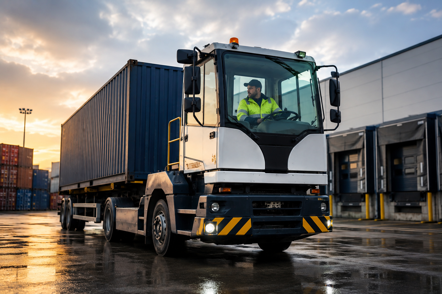 Terminal truck driver