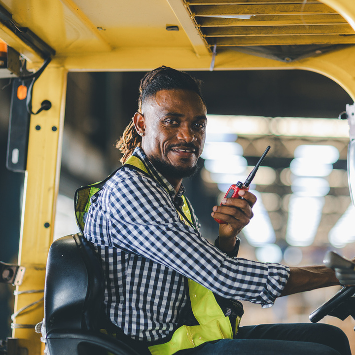 Forklift driver